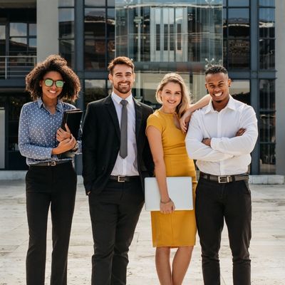 Stock Photo of Business Loan Customers