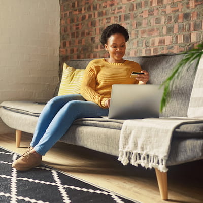 Stock Photo of Laptop User